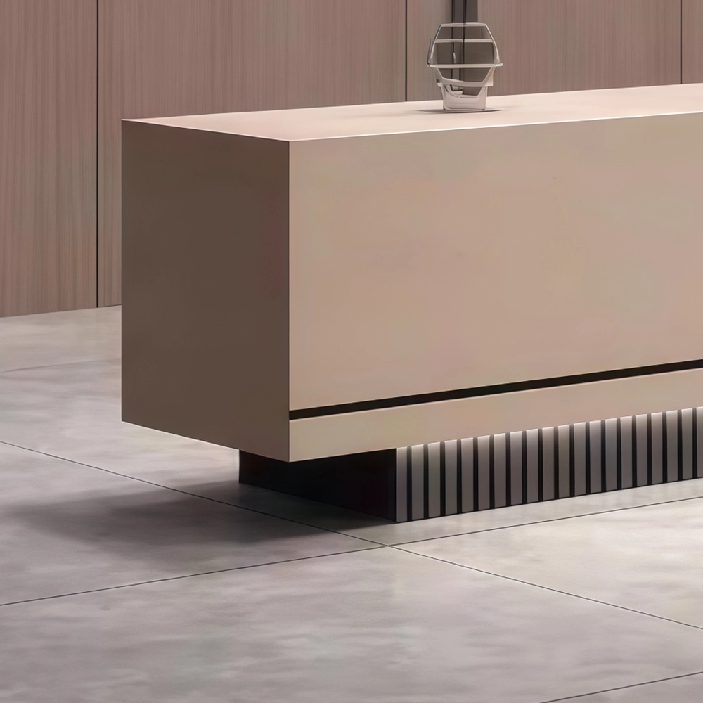 Simple And Modern Company Reception Desk