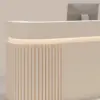 Modern Vertical-striped Luxury Reception Desk