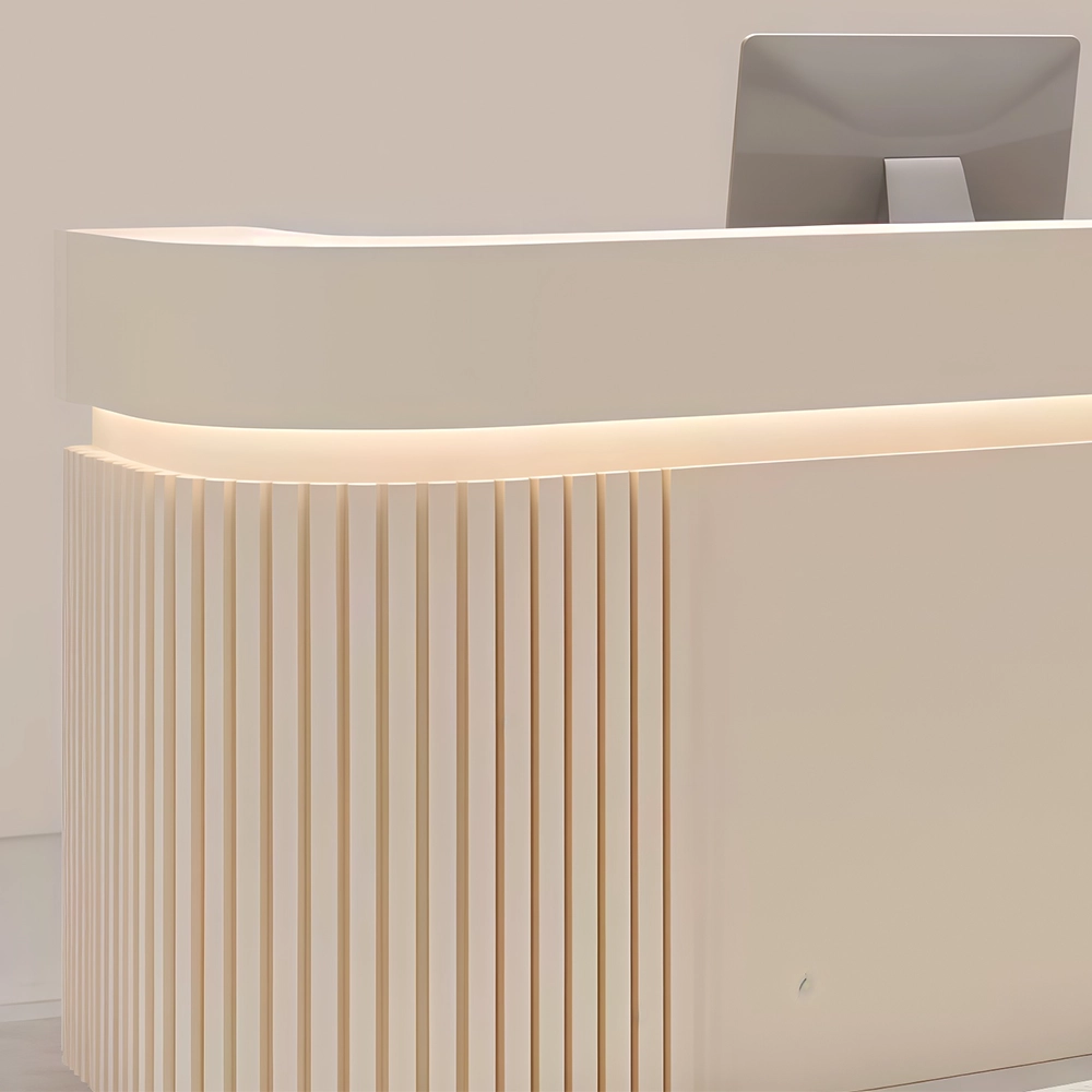 Modern Vertical-striped Luxury Reception Desk