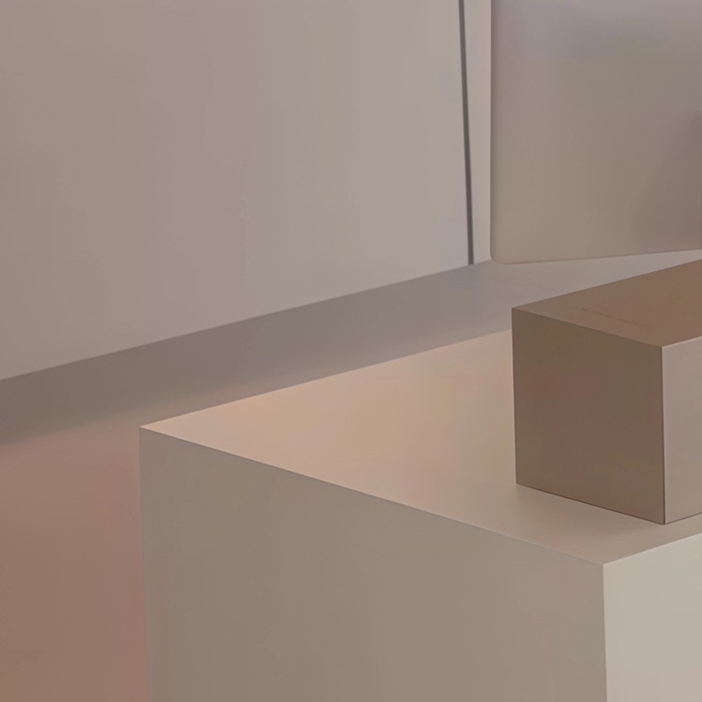 Minimalist Modern Corporate Reception Desk