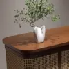Wabi-sabi Style Reception Desk Made Of Rattan