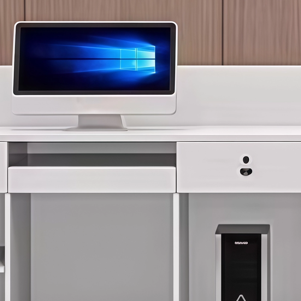 Simple And Modern Company Reception Desk