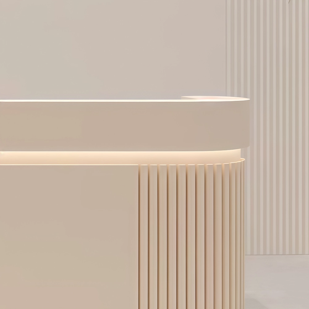 Modern Vertical-striped Luxury Reception Desk