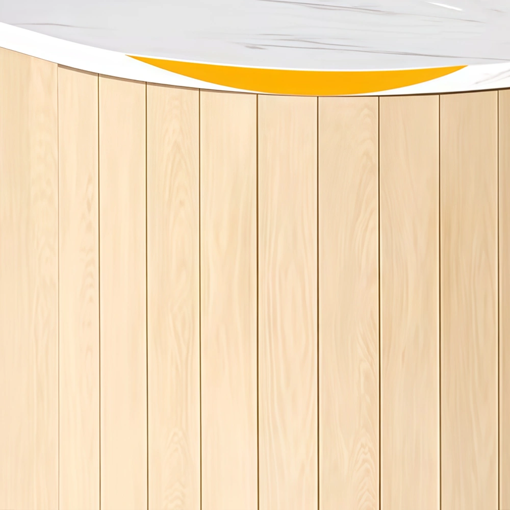 Small Curved Corner Reception Desk