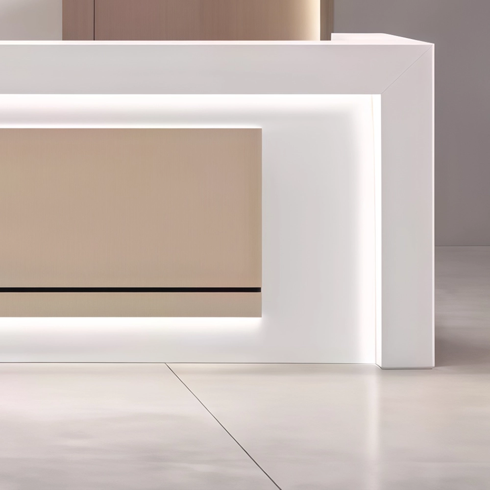 Simple And Modern Company Reception Desk