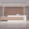 Simple And Modern Company Reception Desk