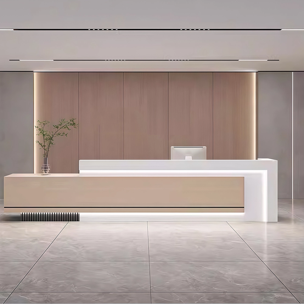 Simple And Modern Company Reception Desk