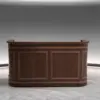 European Retro Solid Wood Curved Front Desk