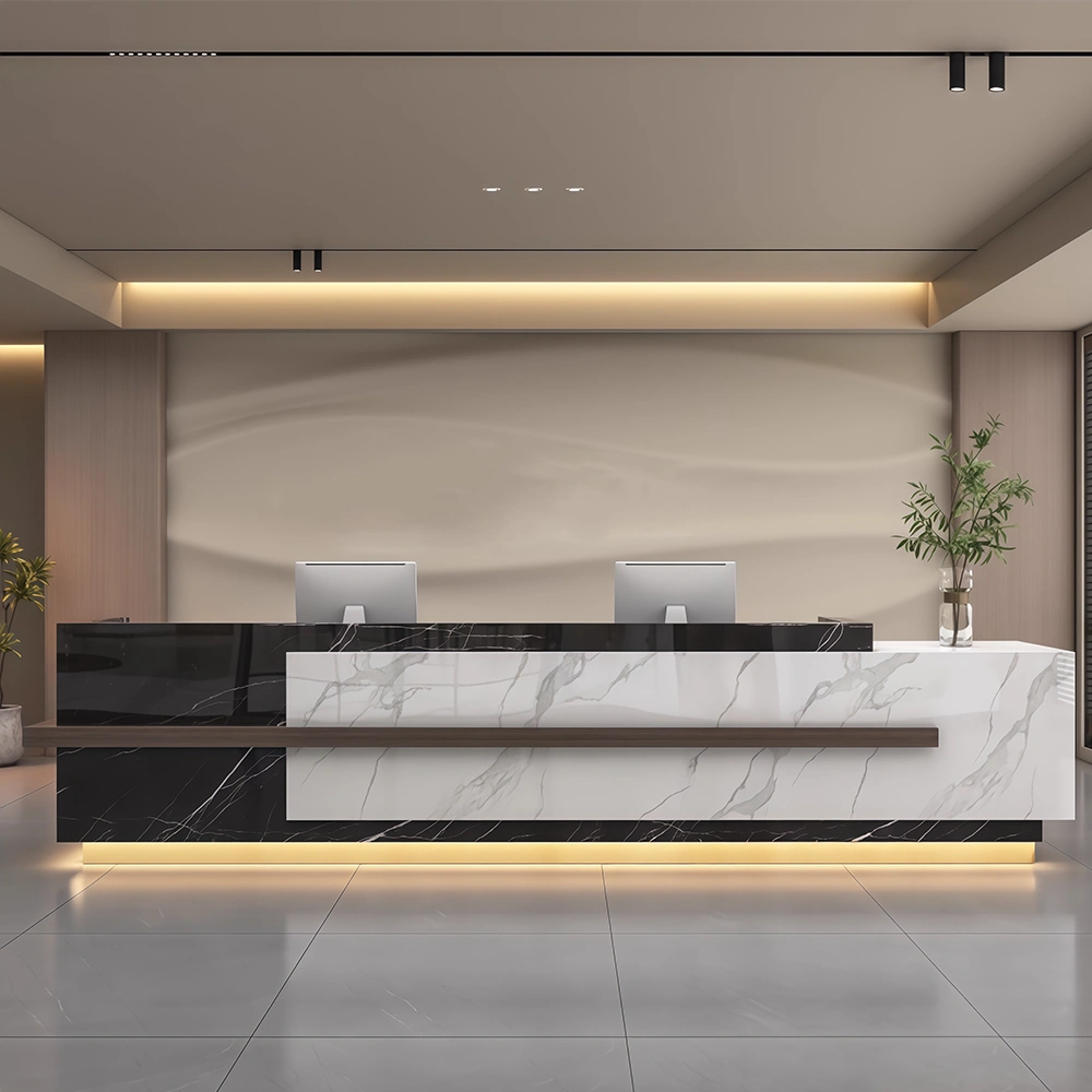 Reception Desks in Composite Stone & Marble For Businesses