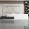 Rectangular Marble Reception Desk for Corporate & Hotel Lobby