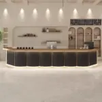 Modern Cream Tone Bistro & Reception Desk