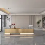 Genuine Marble Stone Hotel Reception Desk