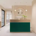 Modern Minimalist Wooden Cashier Counter