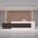 Simple And Modern Company Reception Desk