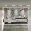 Luxury Patterned Marble Reception Desks