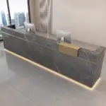 Marble-Lacquer Reception & Cashier Desks