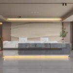 Reception Desks in Composite Stone & Marble For Businesses