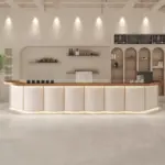 Modern Cream Tone Bistro & Reception Desk