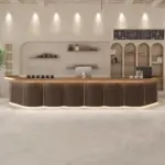 Modern Cream Tone Bistro & Reception Desk