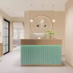 Modern Minimalist Wooden Cashier Counter