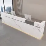 Marble-Lacquer Reception & Cashier Desks