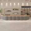 Modern Cream Tone Bistro & Reception Desk