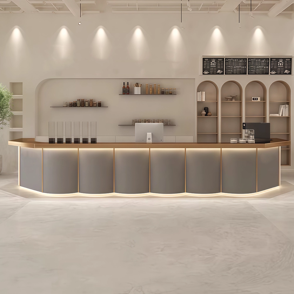 Modern Cream Tone Bistro & Reception Desk