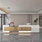 Genuine Marble Stone Hotel Reception Desk