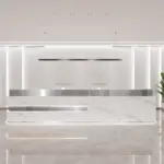 Luxury Minimalist Reception Desks For Modern Corporate Offices