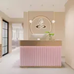 Modern Minimalist Wooden Cashier Counter