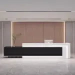 Simple And Modern Company Reception Desk