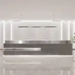 Luxury Minimalist Reception Desks For Modern Corporate Offices