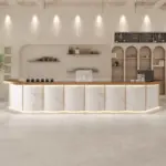 Modern Cream Tone Bistro & Reception Desk