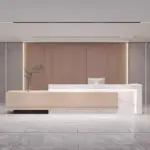 Simple And Modern Company Reception Desk
