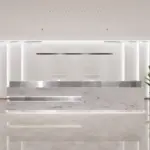 Luxury Minimalist Reception Desks For Modern Corporate Offices