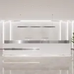 Luxury Minimalist Reception Desks For Modern Corporate Offices