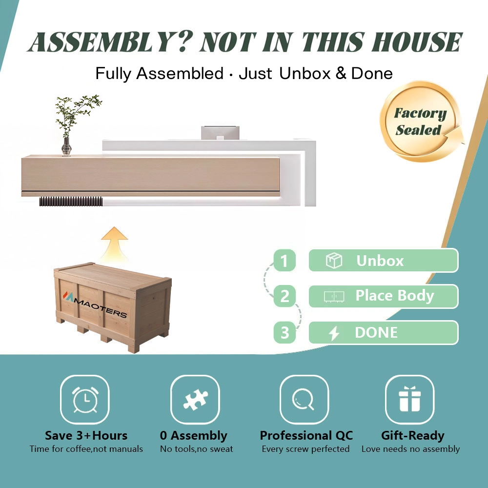 Simple And Modern Company Reception Desk