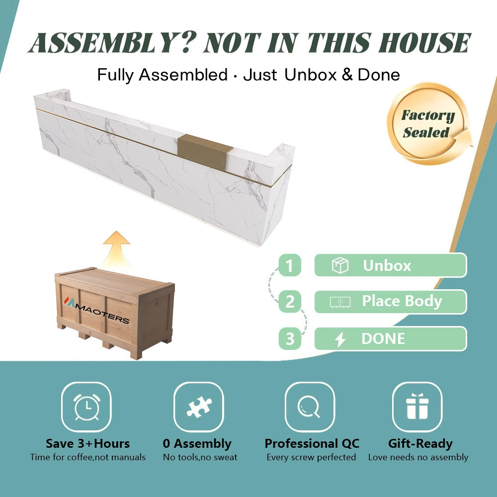 Marble-Lacquer Reception & Cashier Desks