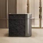 Luxury Stainless Steel Hotel Front Desk