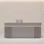 Modern Vertical-striped Luxury Reception Desk