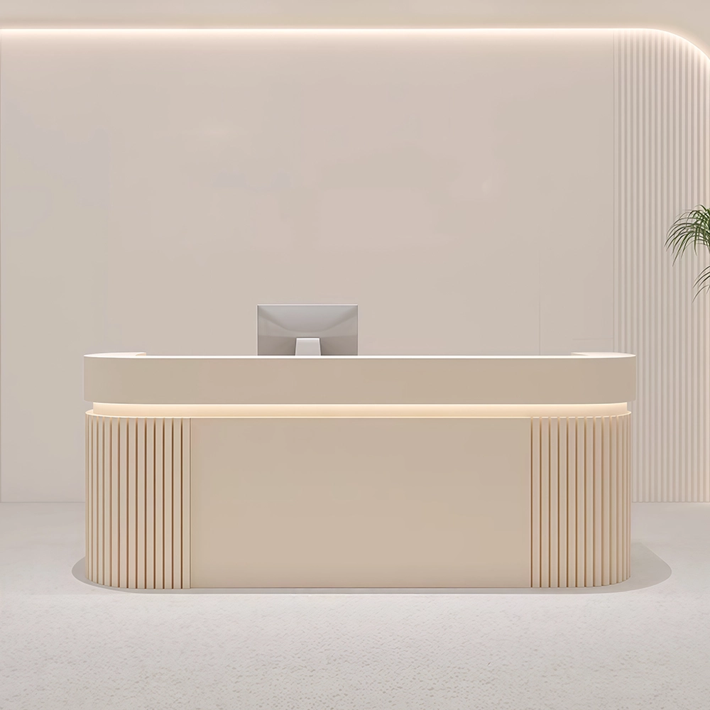 Modern Vertical-striped Luxury Reception Desk