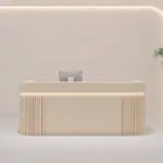 Modern Vertical-striped Luxury Reception Desk