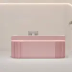 Modern Vertical-striped Luxury Reception Desk