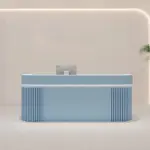 Modern Vertical-striped Luxury Reception Desk