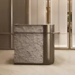 Luxury Stainless Steel Hotel Front Desk