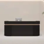 Modern Vertical-striped Luxury Reception Desk